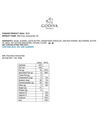 Set of 24, Milk Chocolate Almond Bars