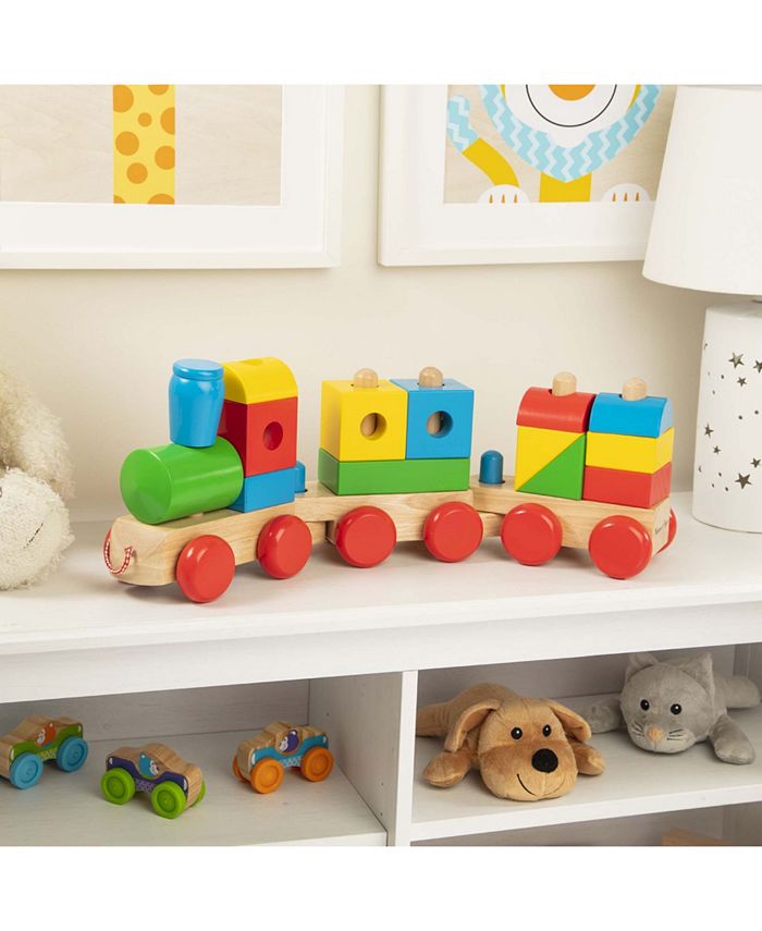 Melissa and Doug Wooden Jumbo Stacking Train Classic Macy's