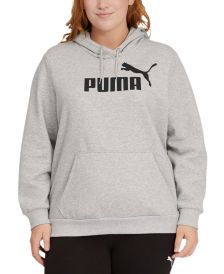 Plus Size Fleece Logo Hooded Sweatshirt