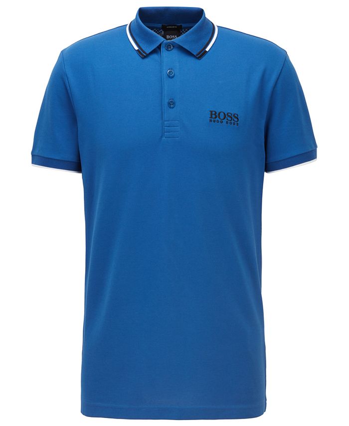 Hugo Boss BOSS Men's Paddy Regular-Fit Golf Polo Shirt & Reviews - Hugo ...