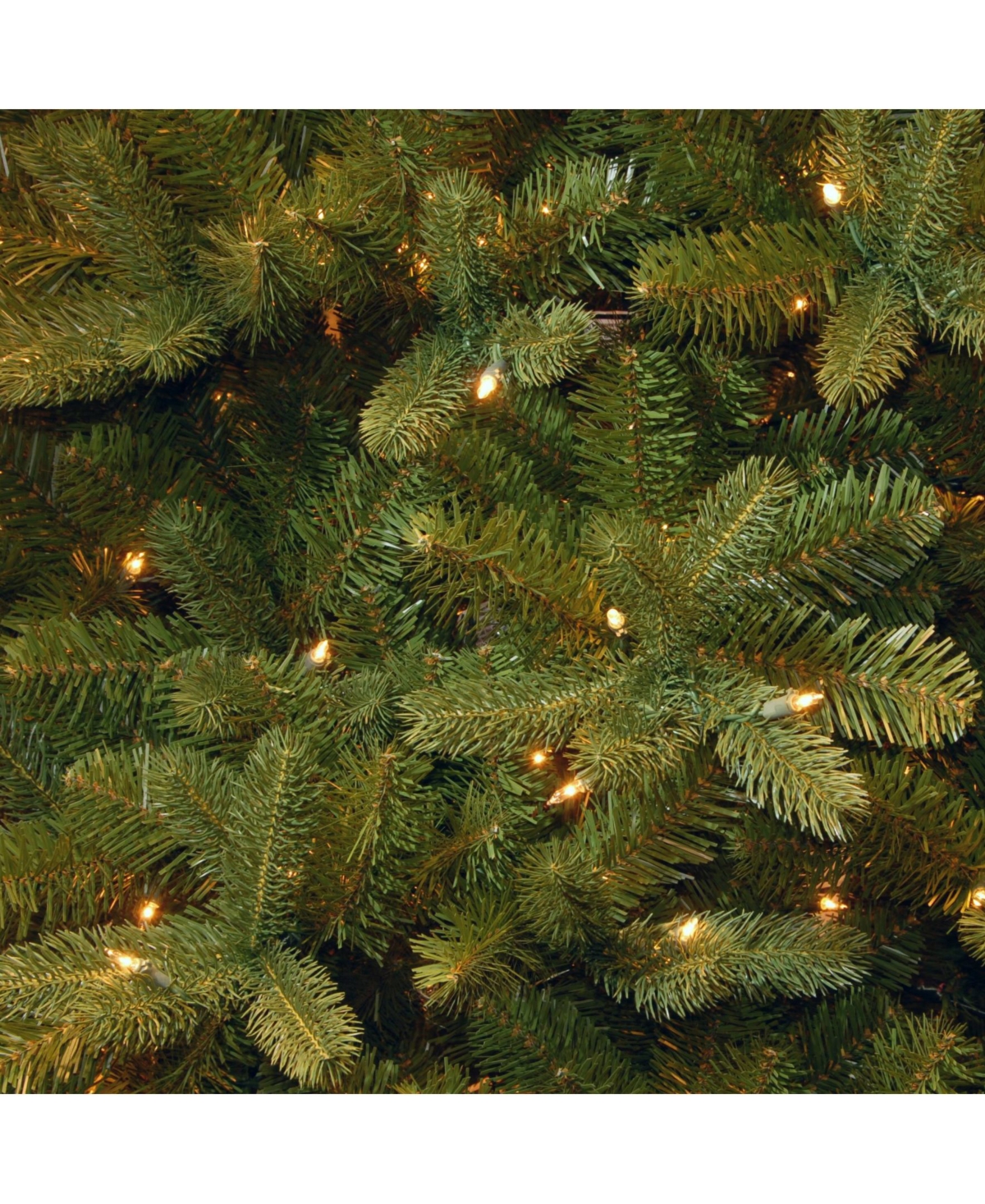 National Tree 9' "Feel Real" Down Swept Douglas Fir Hinged Tree with 900 Low Voltage Dual Led Lights