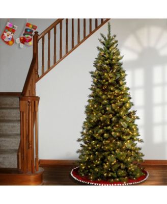 National Tree 6.5' Tiffany Fir Slim Tree with 400 Clear Lights
