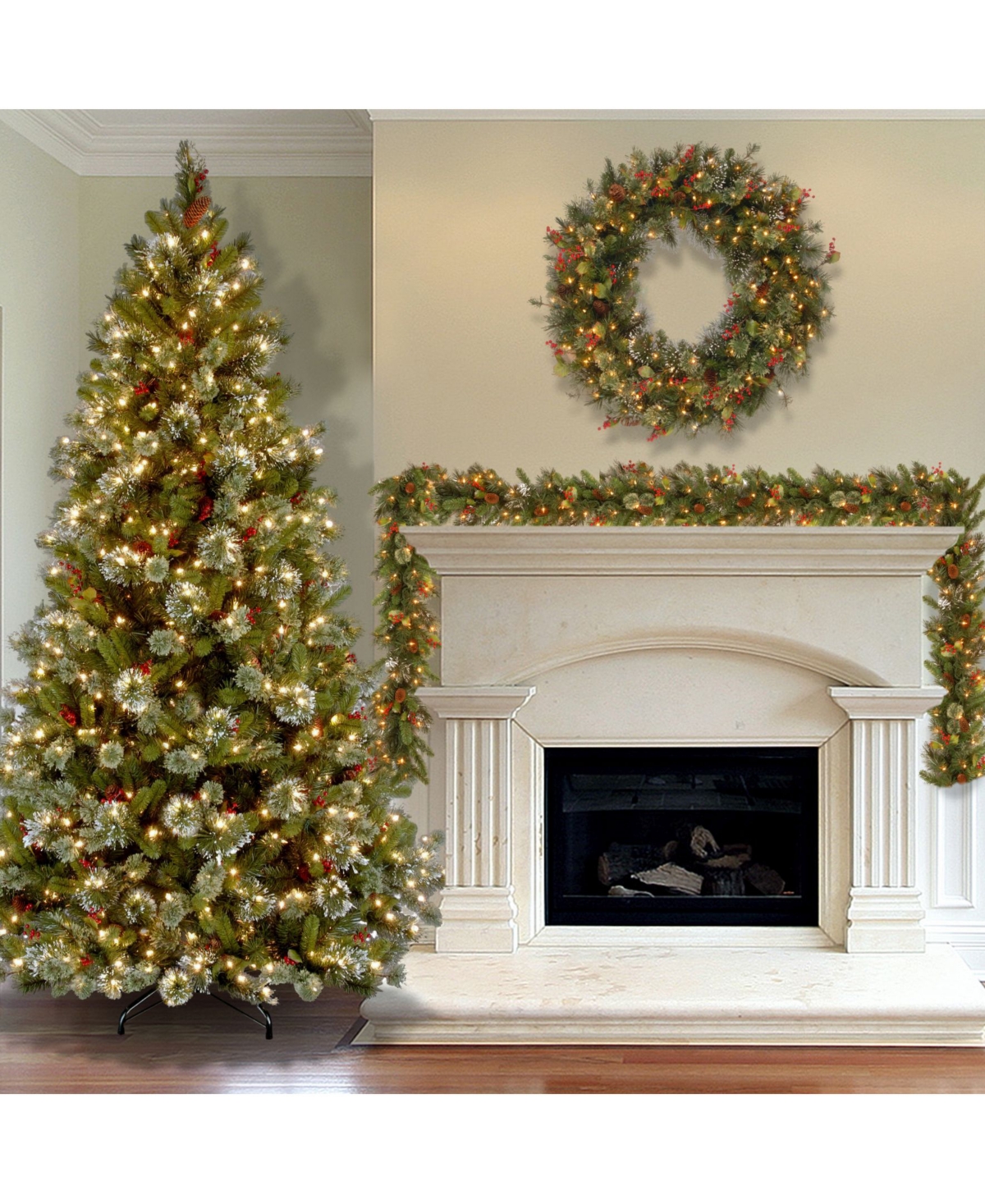 National Tree 7.5' Wintry Pine With 650 Clear Lights