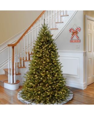 National Tree Company National Tree 7.5' Kingswood Fir Medium Hinged Tree with 500 Dual Color(R) LED Lights + PowerConnect System- 9 Functions