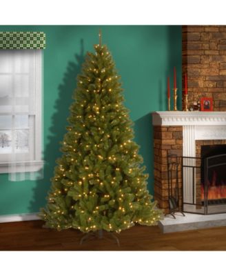 National Tree Company National Tree 7.5' North Valley Spruce Hinged Tree with Dual Color LED Lights + PowerConnect