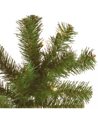 National Tree 4.5' North Valley Spruce Hinged Tree with 200 Clear Lights