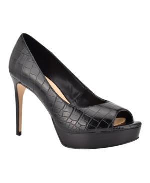 image of Nine West Elyse Women-s Peep Toe Platform Dress Sandals Women-s Shoes