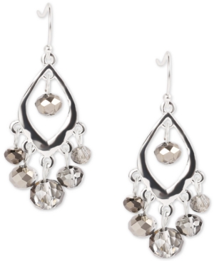 image of Style & Co Silver-Tone Shaky Bead Drop Earrings, Created for Macy-s