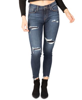 Silver Jeans Co. Elyse Mid-Rise Ripped 