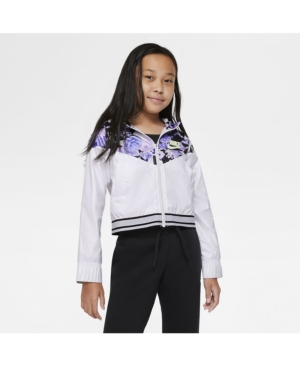Nike Sportswear Wind Runner Big Girl's Graphic Jacket
