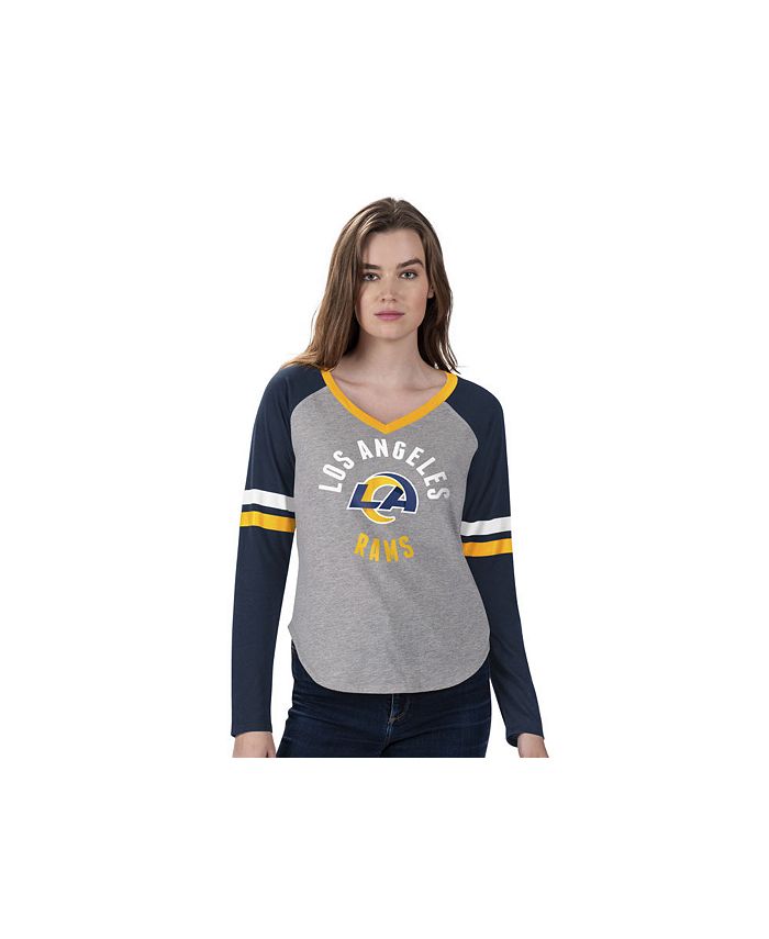 G-III Sports Women's Los Angeles Rams Asterisk Long-Sleeve T-Shirt - Macy's