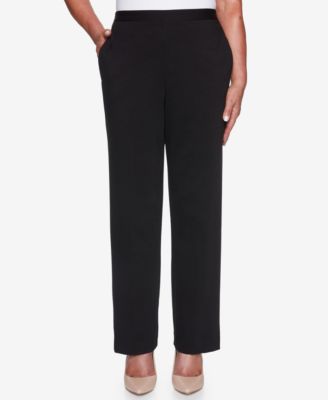 Alfred Dunner - Petite Knightsbridge Station Ponte Proportioned Pull-On Pants