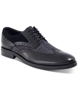 Bar Iii Men's Oliver Mixed Wingtip Oxfords Created for Macy's Men's Shoes