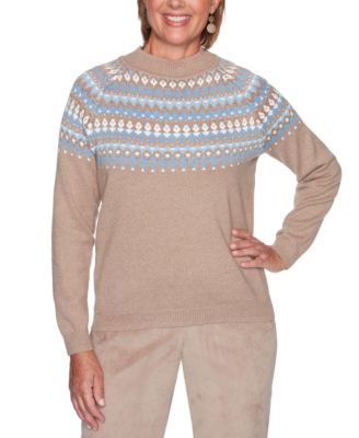 alfred dunner short sleeve textured sweater