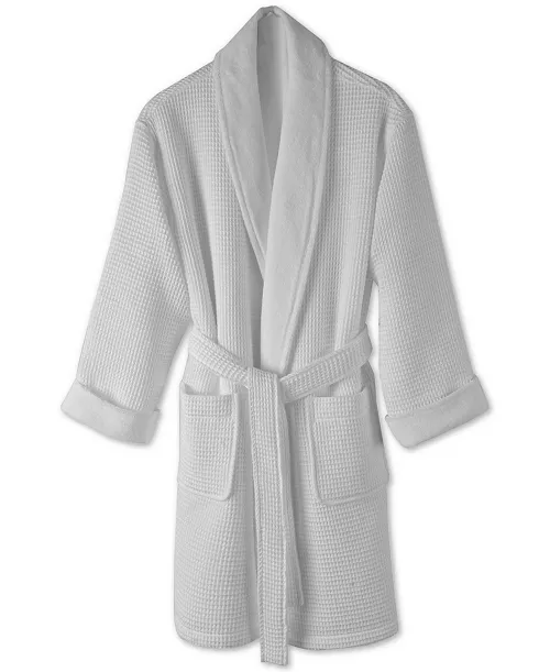 Hotel Collection Cotton Waffle Textured Bath Robe