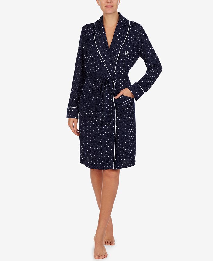 Lauren Ralph Lauren Knit ShawlCollar Wrap Robe Macy's