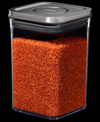 Steel Pop Small Square Short 1.1-Qt. Food Storage Container