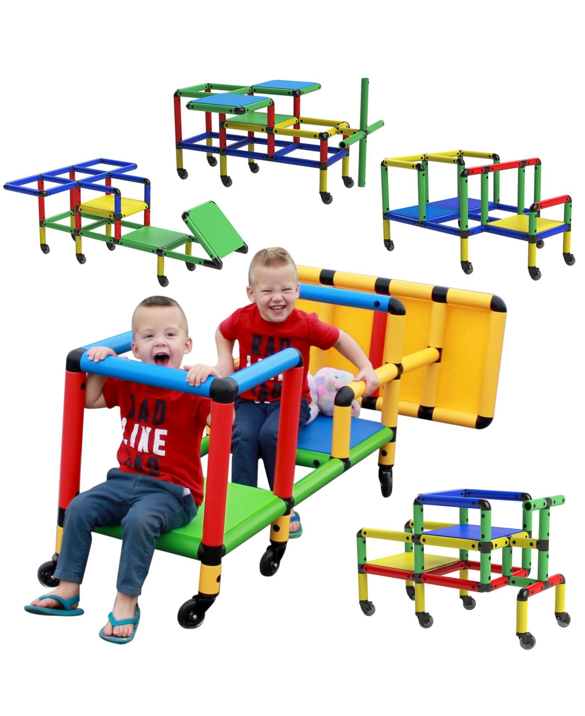 Funphix Buildable Play Structure Set With Wheels In Multi