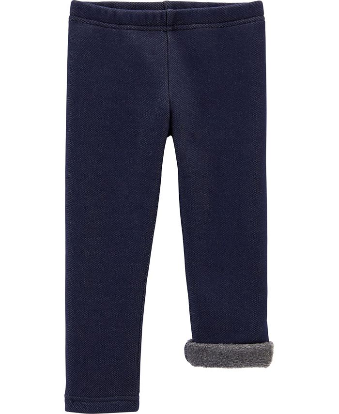 Carter s Baby Girls Knit Denim Cozy Leggings Macy s