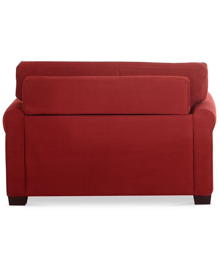 Furniture Kenzey 55" Fabric Sofa Bed Twin Sleeper, Created for Macy's