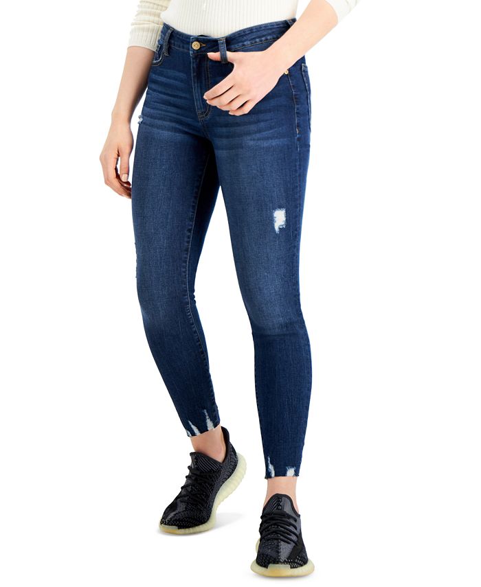 Kendall + Kylie Kendall + Kyle Juniors' Mid-Rise Skinny Ankle Jeans ...