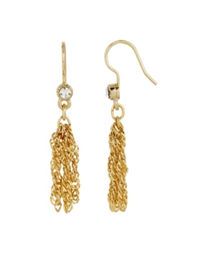 image of 2028 Women-s 14K Gold Dipped Tassel Earring
