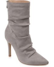 Gray heel boots hotsell