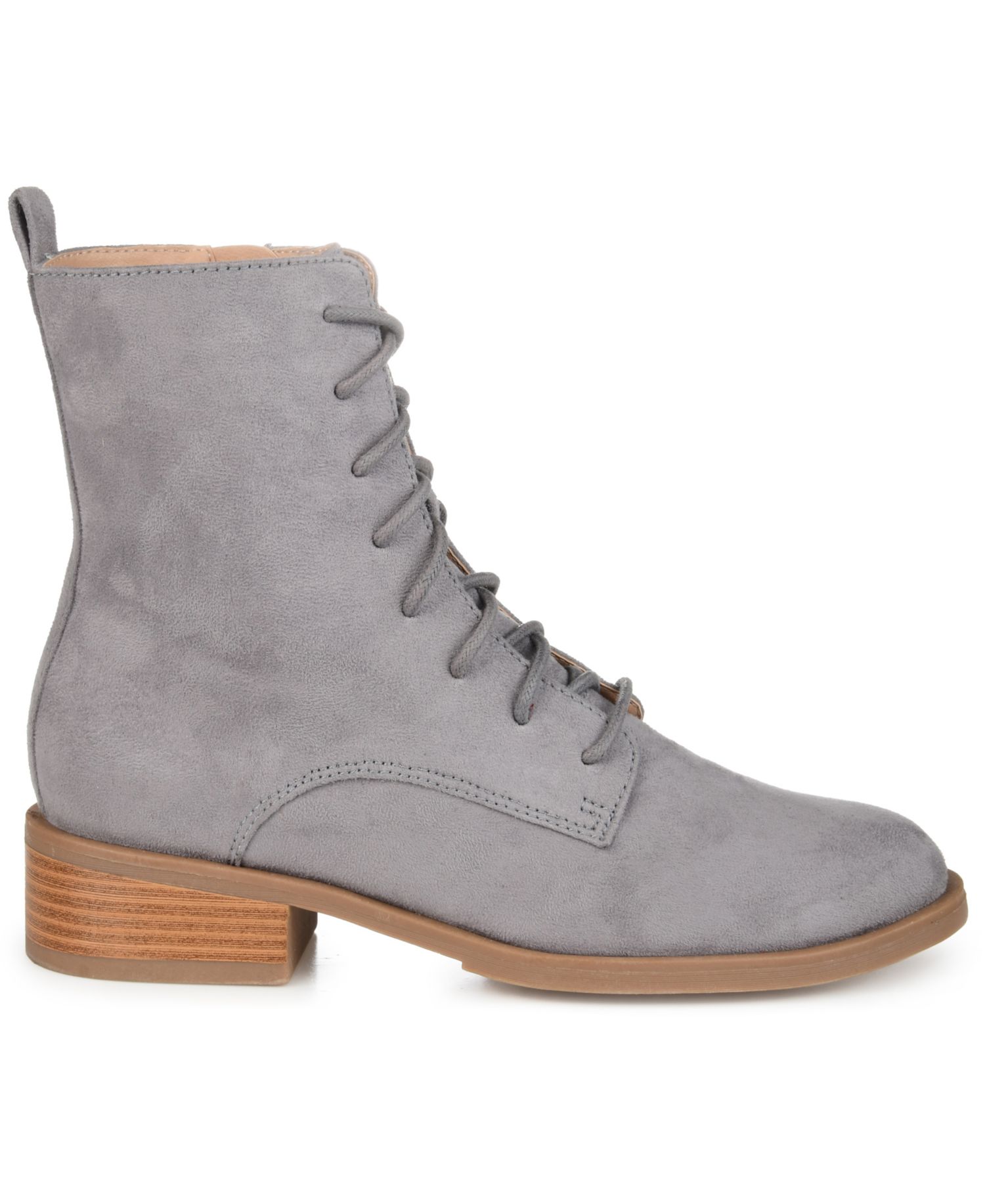 Women's Vienna Lace Up Stacked Heel Booties