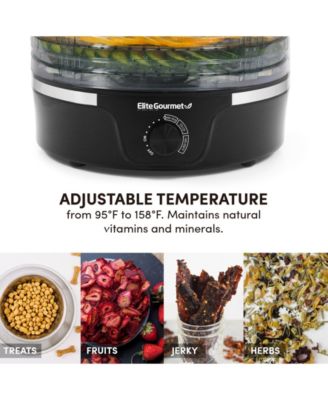 5-Tier Food Dehydrator Adjustable Temperature Control, Jerky, Herbs, Snacks