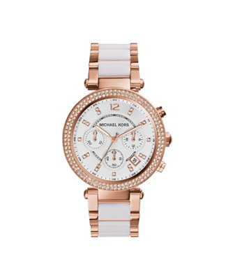 Dancer inherit Bachelor Michael Kors Women's Parker Chronograph Two-Tone Stainless Steel Bracelet  Watch 39mm & Reviews - All Watches - Jewelry & Watches - Macy's
