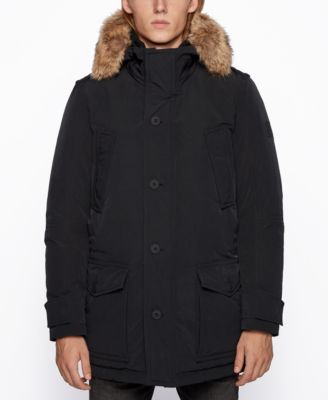 hugo boss fur jacket