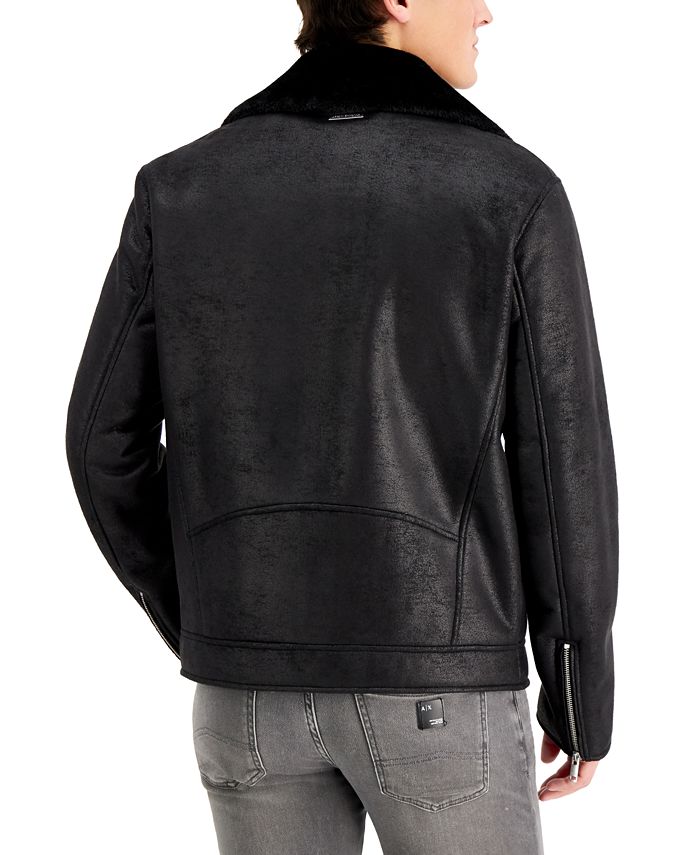 AX Armani Exchange Men's Fleece Collar Jacket Macy's