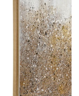 CosmoLiving Multimedia and Abstract Art Paintings with Glitter, Set of 2