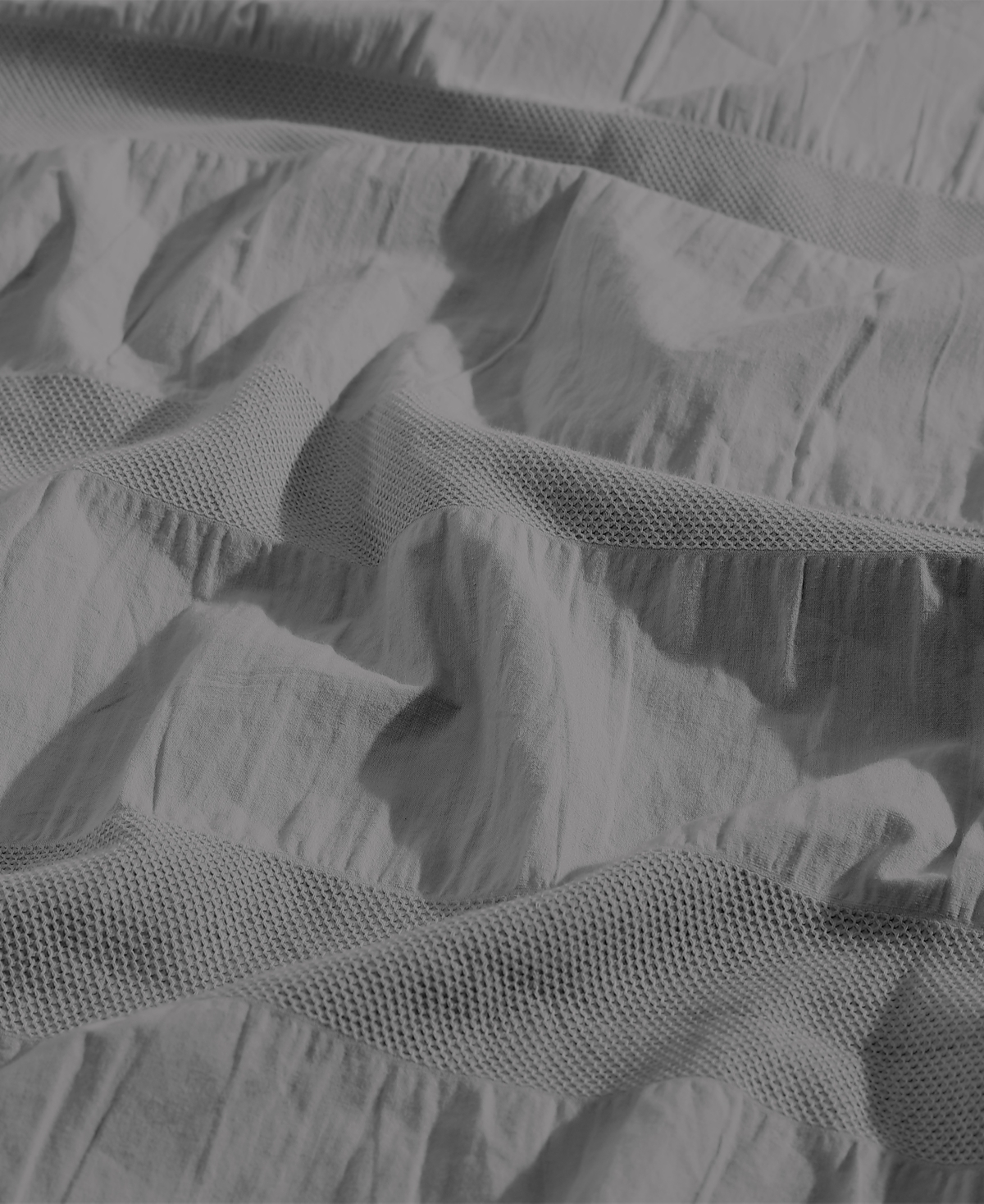 Lush Moselle Cotton Ruched Waffle Weave 2 Piece Duvet Cover Set, Xl