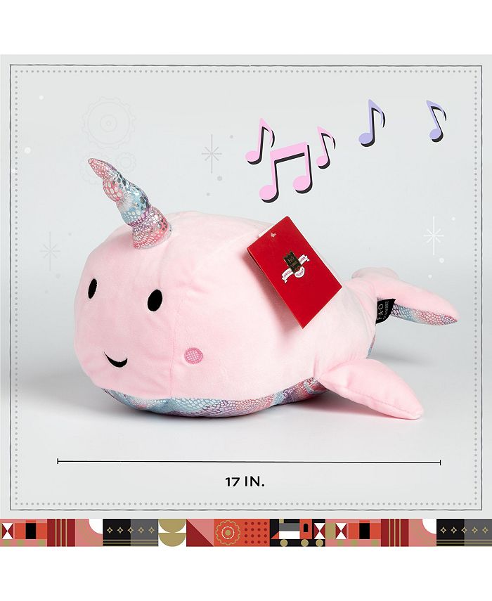 fao schwarz toy plush led with sound unicorn 15inch