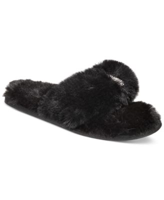 macys fuzzy slippers