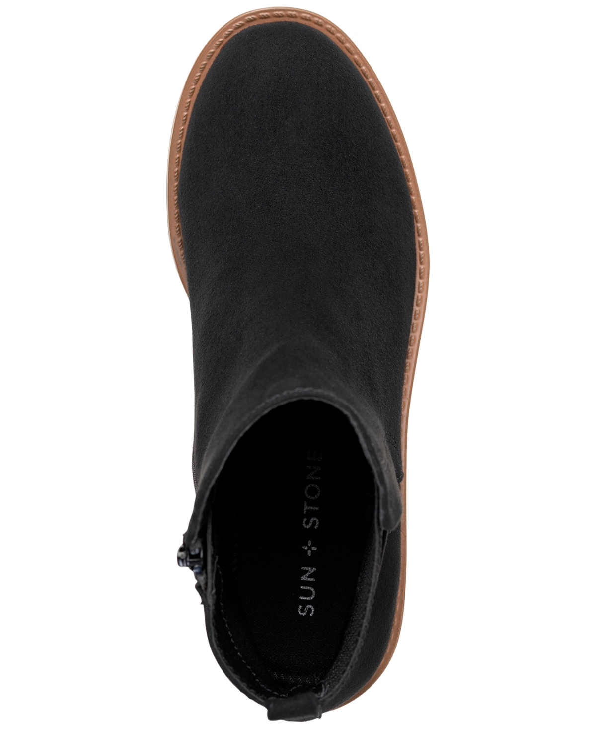 Shop Sun + Stone Kandy Booties, Created For Macy's In Black Mirco