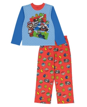 image of Ame Mario Big Boy 2 Piece Pajama Set