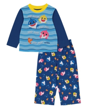 image of Ame Baby Shark Toddler Boy 4 Piece Pajama Set