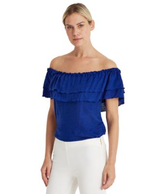 ralph lauren off shoulder top