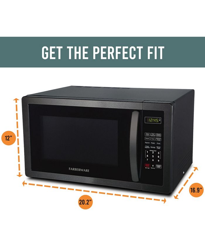 Farberware Classic FMO11AHTBSB 1.1 Cu. Ft 1000Watt Microwave Oven
