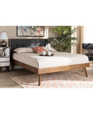 Alke Mid-Century Modern Queen Size Platform Bed