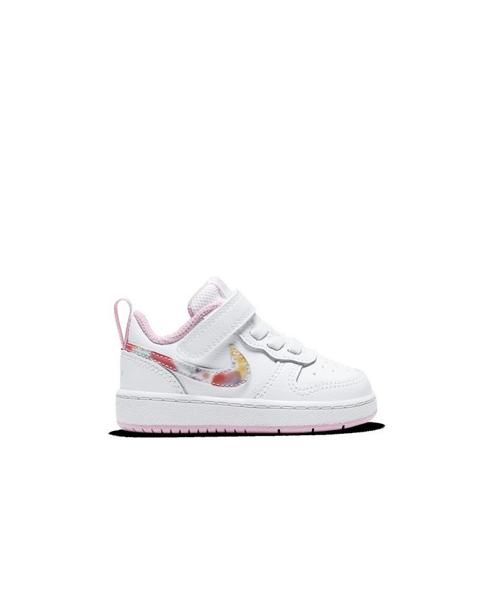 Nike Toddler Girls Court Borough Low 2 Floral SE Casual Sneakers from