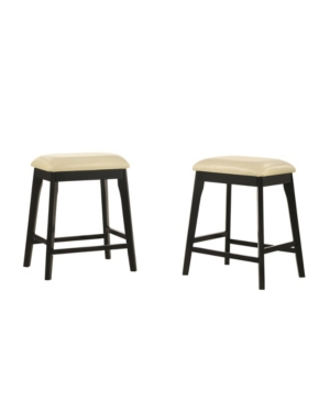 Lea Upholstered Counter Stool Set of 2