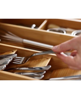 DrawerStore™ Bamboo Cutlery, Utensil & Gadget Organizer