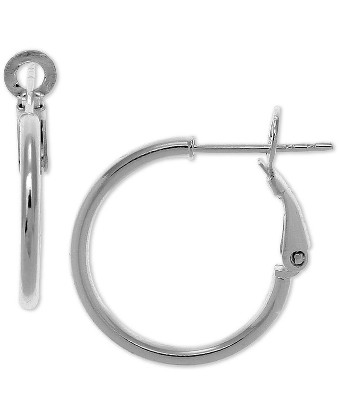 Giani Bernini - Medium Tube Hoop Earrings in Sterling Silver, 1.57"