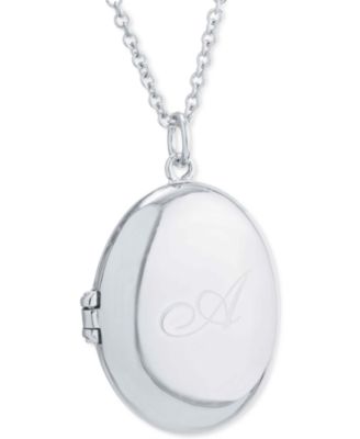 oval sterling silver locket