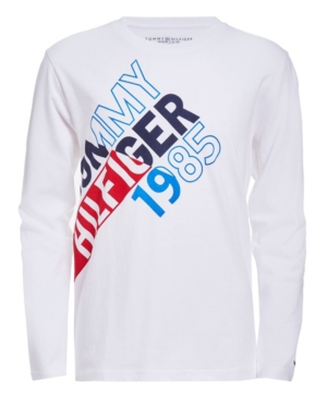 image of Tommy Hilfiger Little Boys Split Long Sleeve T-Shirts