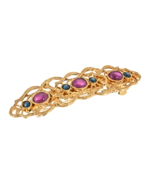 image of Women-s Gold-Tone Crystal Barrette
