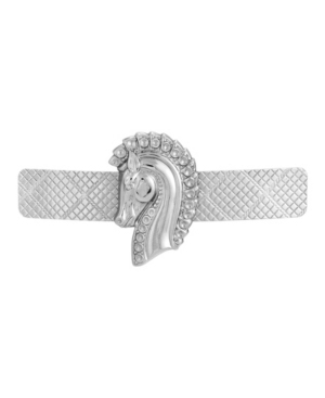 image of Women-s Silver-Tone Horse Head Hair Barrette